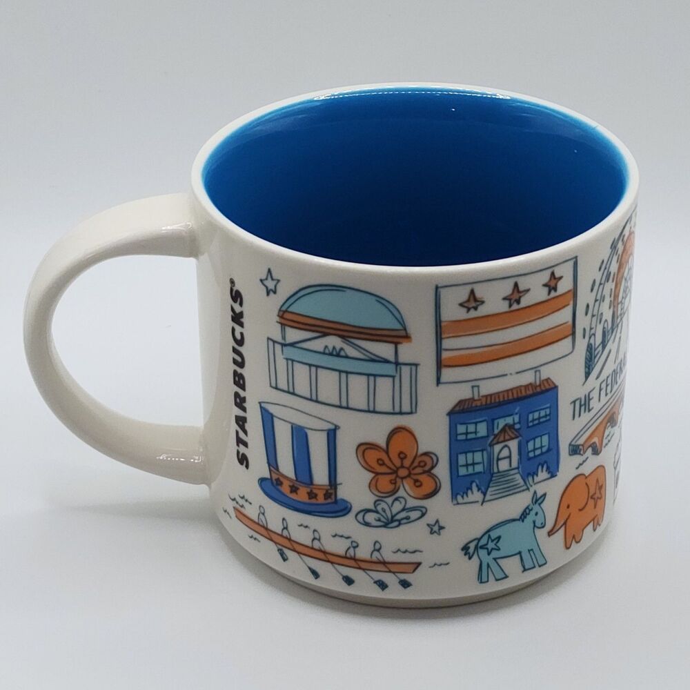 Starbucks Washington DC Been There Series 14oz Coffee Mug 2018 Nation's Capital